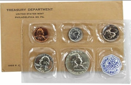 US MINT TREASURY DEPARTMENT PROOF SET 1955 1956 1957 1958 1959 1960 1961 1962 1963 1964