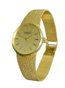 14K GOLD STAIN FINISH UNISEX LONGINES STATEMENT WATCH 50 Gr A vintage solid 14kt Yellow Gold