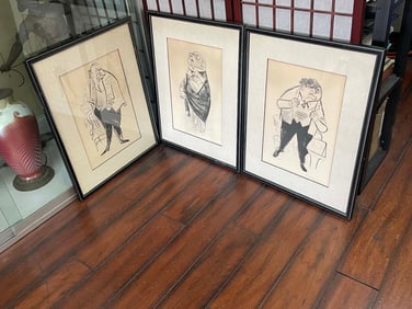 3 WILLIAM GROPPER LITHOGRAPHS; ATTORNEY, SUMMATION, LAWYER, LEGAL Litho 3 William Gropper