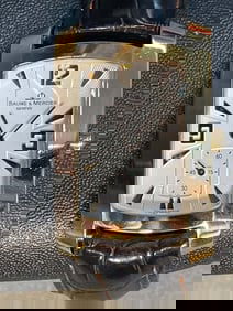 BAUME & MERCIER HAMPTON MILLEIS 18K GOLD QUARTZ WATCH MV045224 w/ Box The Baume & Mercier Hampton