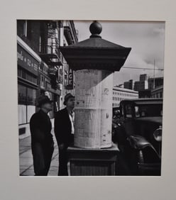 JOHN GUTMANN 1934 NEWSSTAND SAN FRANCISCO PHOTOGRAPH JOHN GUTMANN (German, 1905-1998) News From