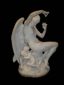 EMILE ANDRE BOISSEAU MARBLE STATUE CREPUSCULE TWILIGHT DETAILS: - ARTIST: Emile Andre Boisseau