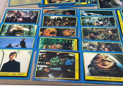 RAW UNGRADED 1983 TOPPS STAR WARS RETURN OF THE JEDI SERIES 2 SET ? 88 CARDS In our opinion if