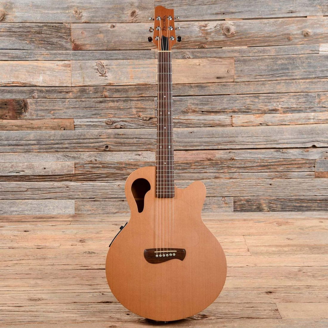 TACOMA CHIEF C1C SATIN NATURAL ACOUSTIC GUITAR w/ ULTIMATE SUPPORT 'GREEN ROOM' GIG BAG Finish (1 of 13)