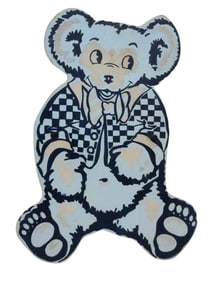 GRATEFUL DEAD TEDDY BEAR NIGHT LIGHT PIGEON EGG BLUE 60s   An outstanding rare vintage Child's