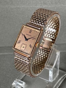 MENS DECO 14K ROSE GOLD HAMILTON 982 19J WATCH Circa 1940 -JUST SERVICED-    Featuring a ref. 982