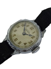 1920S CHATEAU CADILLAC LADIES BUBBLE BACK WATCH, DECO   Rare Antique 1920s Art Deco Chateau CADILLAC