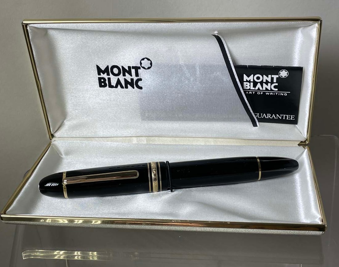 MONTBLANC MEISTERSTUCK 149, DIPLOMAT 14K, (M) NIB, FOUNTAIN PEN  Full Set with Vintage Clam Shell (1 of 5)