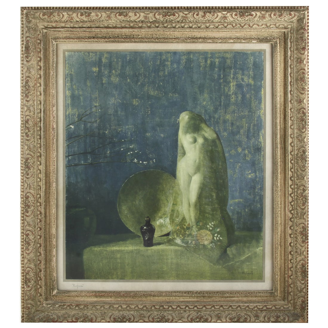 HOVSEP PUSHMAN ORIENTALIST STILL LIFE SIGNED LITHOGRAPH, Bowl, Vase, Statue Hovsep Pushman: HOVSEP PUSHMAN ORIENTALIST STILL LIFE SIGNED LITHOGRAPH, Bowl, Vase, Statue Hovsep Pushman (American, 1877-1966) Orientalist Still Life: of Articles - Bowl, Vase, Statue Signed: Pushman (ll) in arti