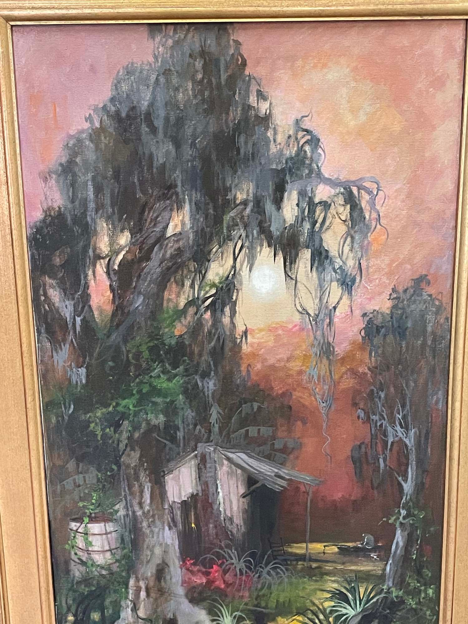 COLETTE POPE HELDNER SWAMP IDYLL OIL PAINTING (LOUISIANA BAYOU COUNTRY)    Colette Pope Heldner (1 of 11)
