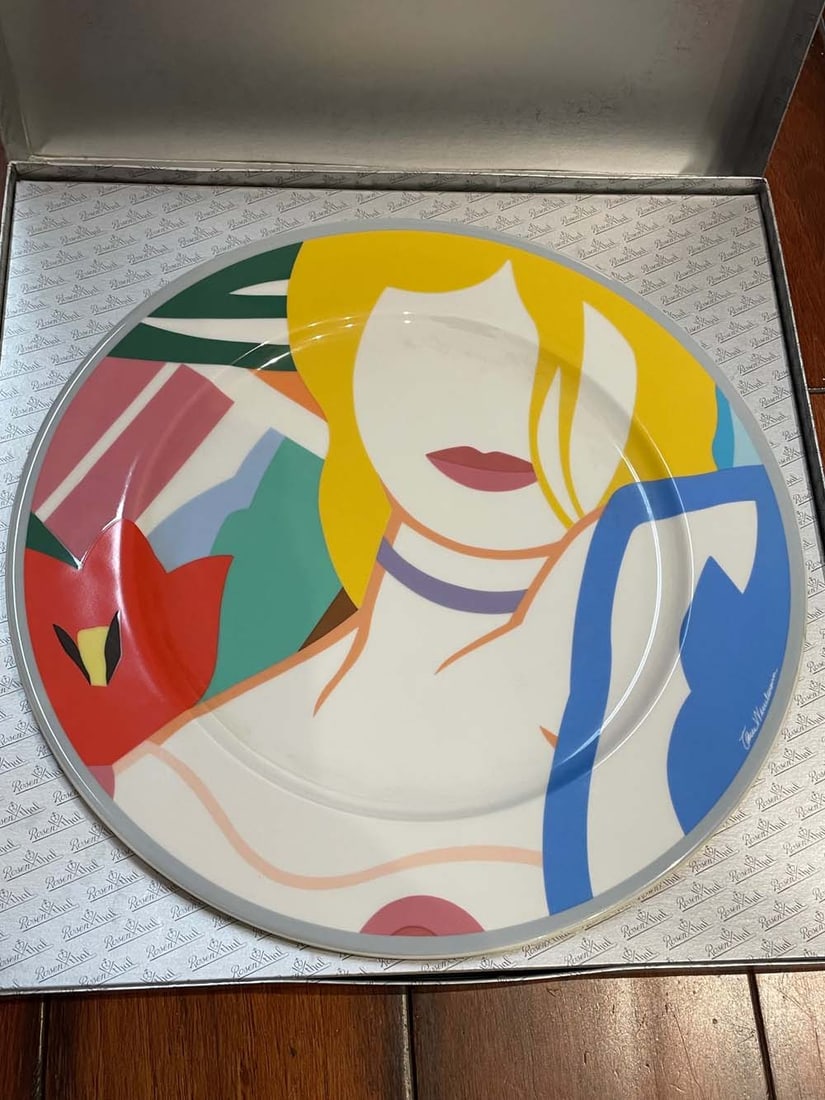 TOM WESSELMANN ROSENTHAL KUNSTLER-PLATZTELLER: BLONDE VIVIENNE, 1990 POP ART PLATE TOM WESSELMANN: TOM WESSELMANN ROSENTHAL KUNSTLER-PLATZTELLER: BLONDE VIVIENNE, 1990 POP ART PLATETOM WESSELMANN (1931-2004) PLATE, Edition of 100, ''Blonde Vivienne'' model, designed in 1990 for Rosenthal Studio Por