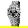 MENS 40MM. WITTNAUER 10B10 SWAROVSKI CRYSTAL CHRONOGRAPH WATCH With a Swiss quartz movement,