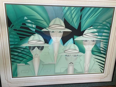 ROBIN MORRIS THE EXPEDITION ARTIST PROOF SIGNED LITHOGRAPH   THE EXPEDITION by the female artist