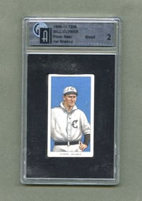 1909-11 T206 BILL CLYMER Polar Bear GA 2 TOBACCO BASEBALL CARD GOOD 2 GLOBAL AUTHENITCATION