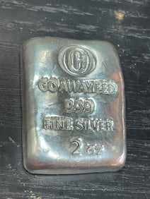 GO AWAY FED .999 FINE SILVER 2 OZ CHUNKY POURED LOAF BULLION INGOT BAR     Other Notes: Kotler's