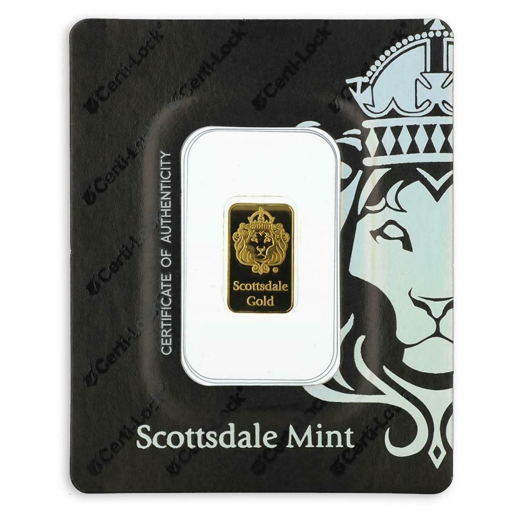 FACTORY SEALED SCOTTSDALE MINT 2 GRAM .9999 PURE GOLD LION BULLION BAR Other Notes: Kotler's: FACTORY SEALED SCOTTSDALE MINT 2 GRAM .9999 PURE GOLD LION BULLION BAR Other Notes: Kotler's Auction Gallery can arrange shipping for this item.