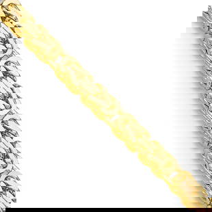 14K YELLOW GOLD 2.15MM BYZANTINE CHAIN NECKLACE, LOBSTER CLASP, 18 In A Stunning Solid 14K: 14K YELLOW GOLD 2.15MM BYZANTINE CHAIN NECKLACE, LOBSTER CLASP, 18 In A Stunning Solid 14K Yellow Gold 2.15mm Byzantine Chain Necklace; marked '14K' with a lobster claw clasp, great lines and an impr