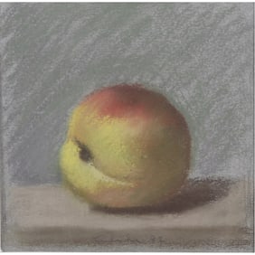 ROBERT MOORE KULICKE AMERICAN, 1924 - 2007 PEACH AGAINST A GREY BACKGROUND PASTEL/PAPER PAINTING
