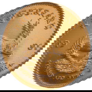 1981 1OZ GOLD KRUGERRAND BULLION COIN BACKGROUND: The South African 1 oz Gold Krugerrand is: 1981 1OZ GOLD KRUGERRAND BULLION COINBACKGROUND: The South African 1 oz Gold Krugerrand is classically designed and internationally recognized and traded throughout the world. The 1 oz Gold Krugerrand