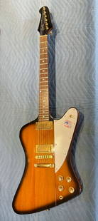 FINE & RARE 1976 GIBSON FIREBIRD BICENTENNIAL ELECTRIC GUITAR by: RAY DEEDRICH   Fine & Rare 1976: FINE & RARE 1976 GIBSON FIREBIRD BICENTENNIAL ELECTRIC GUITAR by: RAY DEEDRICHFine & Rare 1976 Gibson Firebird Bicentennial  Designed by: Ray Deedrich Gibson Firebird 6 String ''Limited Edition'' Sunb