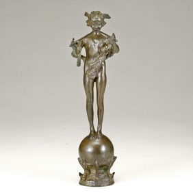 FREDERICK WILLIAM MACMONNIES PAN OF ROHALLION ROMAN BRONZE WORKS NY    Frederick William MacMonnies