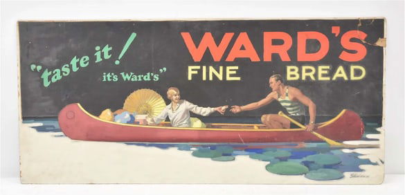 JOHN EMMET SHERIDAN WARDS FINE BREAD OIL PAINTING 1930 ART DECO ILLUSTRATION ART   John Emmet