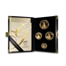 2005-W 4-COIN PROOF AMERICAN GOLD EAGLE SET (w/Box & COA)