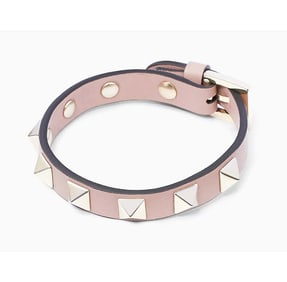 VALENTINO GARAVANI ROCKSTUD BRACELET IN CALFSKIN w/ BOX Valentino Garavani Rockstud bracelet in