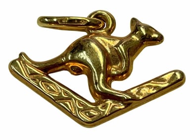 9CT YELLOW GOLD KANGAROO JOEY CHARM PENDANT MARKED .375 9KT YELLOW GOLD An Outstanding Vintage