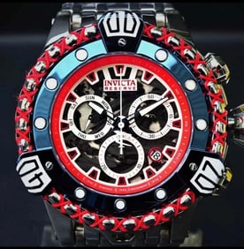 MENS 55MM INVICTA THEMOGLOW 35168 SWISS QUARTZ 200M SPORT WATCH