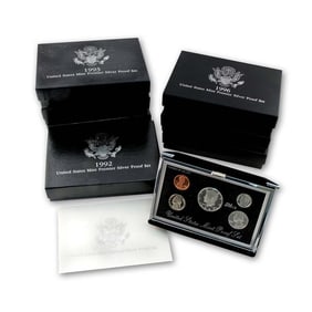 PREMIER SILVER PROOF SET COLLECTION - 1992 to 1998 w/ Box & COA Year: 1992 - 1998 Mint(s): San