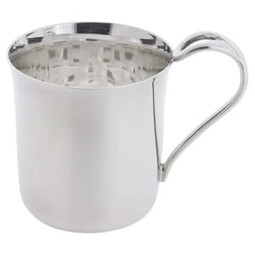 1994 ITALY ELSA PERETTI FOR TIFFANY & CO. PADOVA STERLING SILVER BABY CUP w/ POUCH & BOX A fine