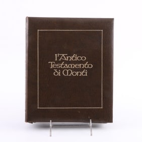 THE OLD TESTAMENT BY MONTI MEDALS ALBUM, FRANKLIN MINT 1973 THIS IS A COMPLETE SET OF 24