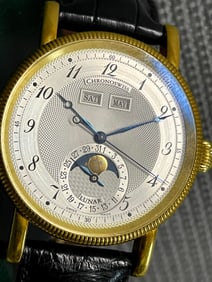 MENS 18K GOLD CHRONOSWISS LUNA TRIPLE CALENDAR CH9321 CHRONO WATCH MENS 18K Yellow Gold