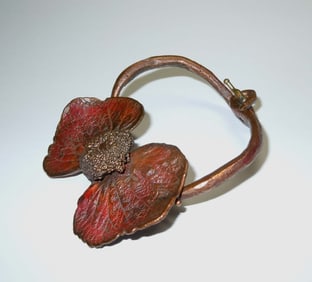 CLAUDE LALANNE GALVANISED COPPER MARIE'S BRACELET FLORAL Claude Lalanne, galvanised copper,