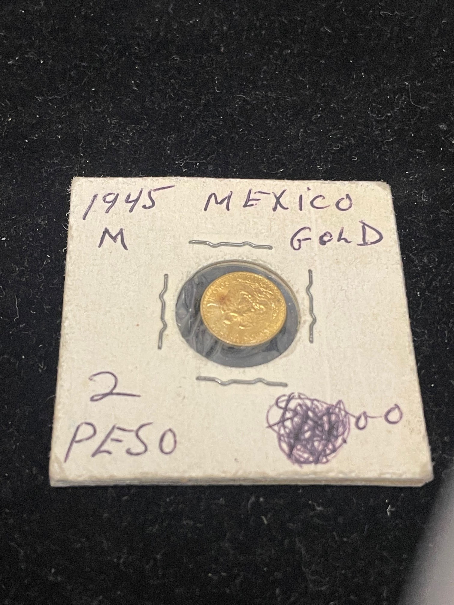 2 PESO MEXICO GOLD COIN MEXICAN DOS PESOS, 1945 2 Peso Mexico Gold Coin Mexican Dos Pesos, 1945 (1 of 4)