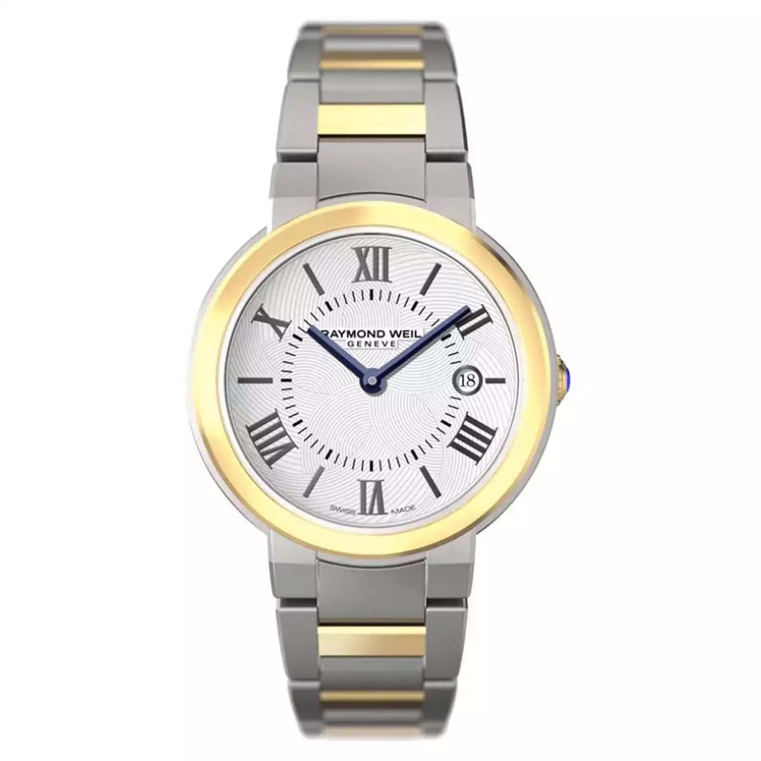 TWO TONE RAYMOND WEIL 5245 JASMINE MENS SWISS QUARTZ WATCH DETAILS: - Brand: Raymond Weil -: TWO TONE RAYMOND WEIL 5245 JASMINE MENS SWISS QUARTZ WATCH DETAILS: - Brand: Raymond Weil - Model Name: Jasmine - Gender: Men's - Model #: 5245-STP-00661 - Case Material: Yellow Gold PVD Stainless Ste