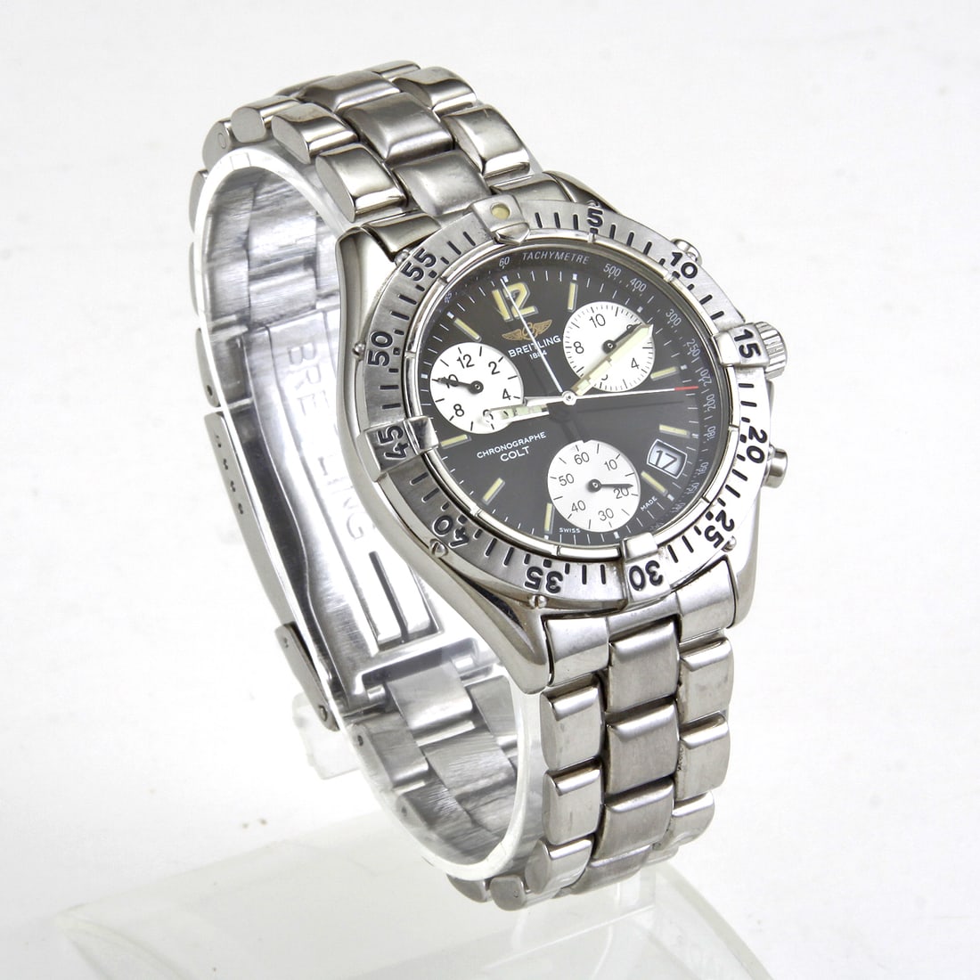 MENS BREITLING A53035 COLT STAINLESS STEEL SWISS QUARTZ 38mm CHRONOGRAPH WATCH Brand: Breitling (1 of 9)