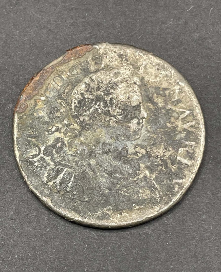LOUIS XV ECU 18TH-CENTURY FRENCH SILVER "LE CHAMEAU" SHIPWRECK COIN, SANK OFF NOVA SCOTIA IN 1725: LOUIS XV ECU 18TH-CENTURY FRENCH SILVER "LE CHAMEAU" SHIPWRECK COIN, SANK OFF NOVA SCOTIA IN 1725 Louis XV ''Le Chameau'' Ecu ND (1720-1724)-H Fine (Saltwater Effect), La Rochelle mint, KM472.9, Dav-1