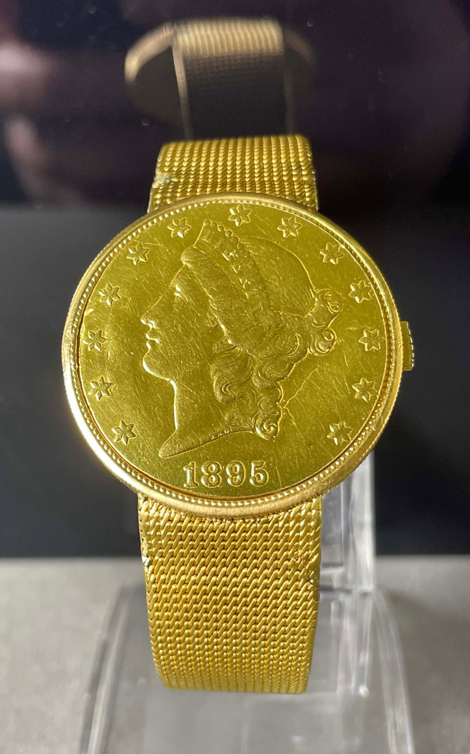 PIAGET 18K/22K GOLD $20 COIN MANUAL WIND MENS 35MM DRESS WATCH Dated 1895 A fine vintage 18K / (1 of 15)