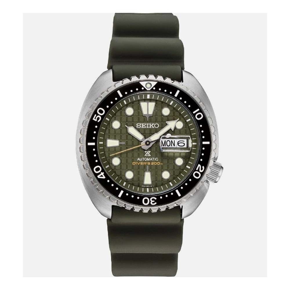 SEIKO AUTOMATIC PROSPEX KING TURTLE DIVERS MEN'S WATCH SRPE05 DETAILS: - 12-Hour Dial, (1 of 8)