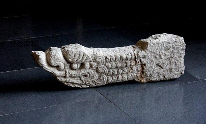 Antique Chinese Stone Carved Dragon Head (1 of 5)