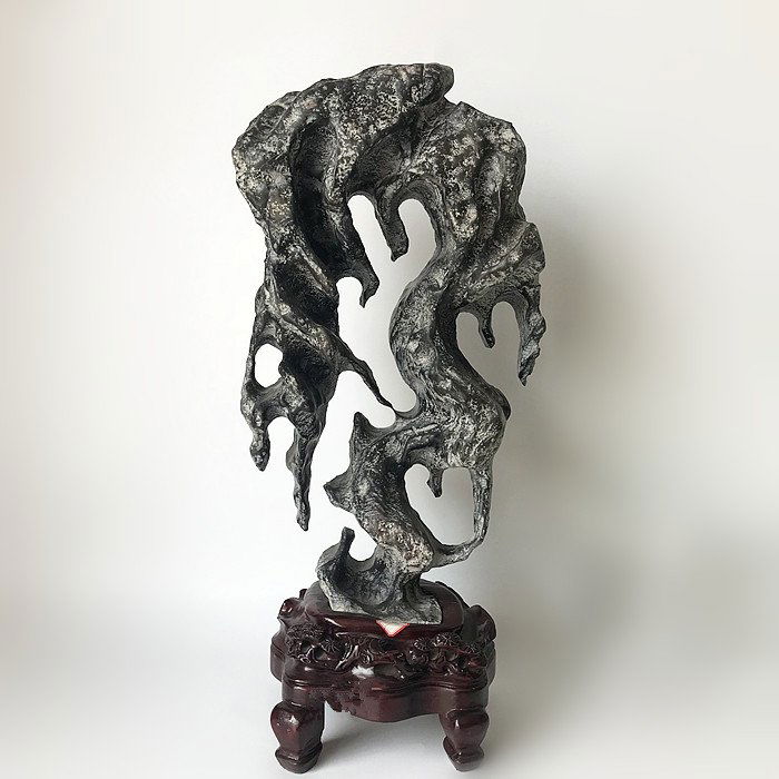 Antique Chinese Natural Scholar  Lingbi Rock Stone (1 of 5)