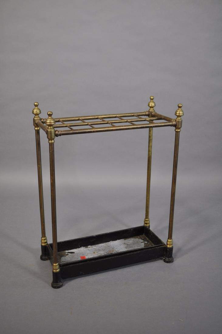 Brass Umbrella Stand, 19x9x25": .