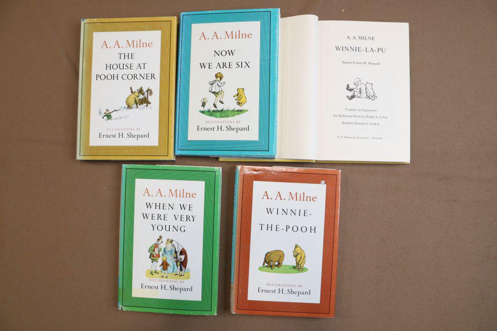 Children's Books- The House At Pooh Corner, Now We Are Six, When We Were Very Young, And (1 of 6)