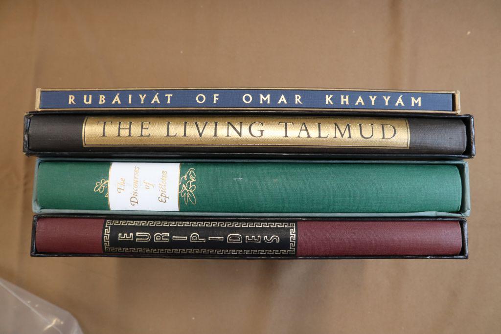 Assorted Books- Rubaiyat Of Omar Khayyam, The Living Talmud, The Discourses Of Epictetus, And (1 of 2)