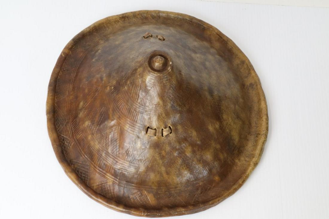 OLD ETHIOPIAN SHIELD GASHA/AMHARA, AFRICA: Old Ethiopian Shield Gasha/Amhara, Africa, 16X15X6