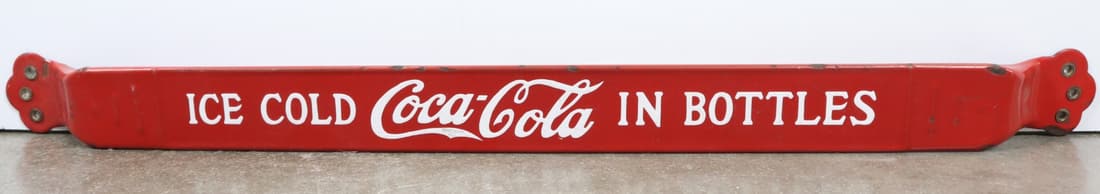 ICE COLD COCA COLA IN BOTTLES DOOR PUSH BAR, 2.25X30.25" (1 of 7)