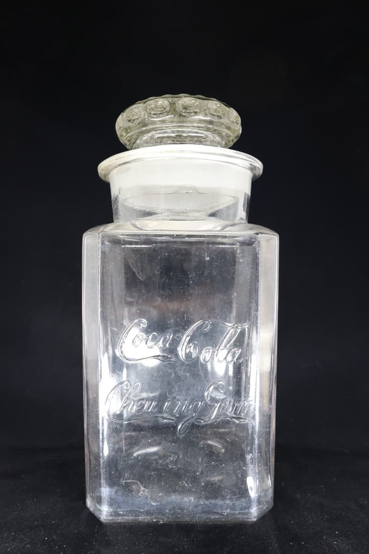 COCA COLA CHEWING GUM CANNISTER, 11"H,: COCA COLA CHEWING GUM CANNISTER, 11"H,