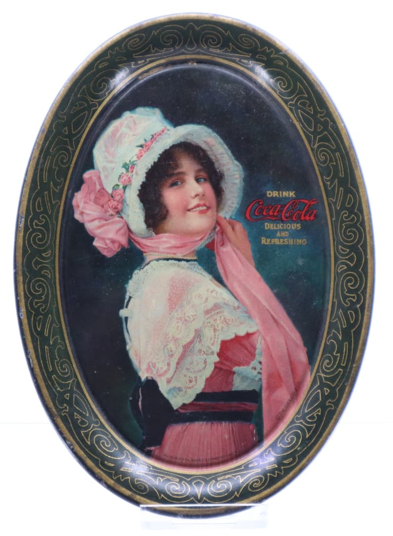 1914 COCA COLA BETTY CHANGE TRAY, OVAL 6X4.25 (1 of 2)